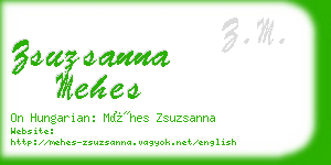 zsuzsanna mehes business card